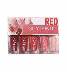 GUYLOND RED SET 5 ESMALTES DE UÑAS 4 ML