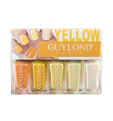 GUYLOND YELLOW SET 5 ESMALTES DE UÑAS 4 ML