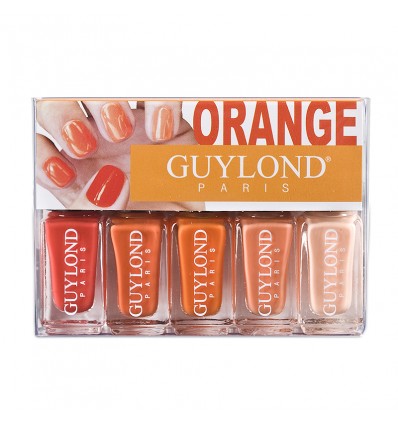 GUYLOND ORANGE SET 5 ESMALTES DE UÑAS 4 ML