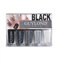 GUYLOND BLACK SET 5 ESMALTES DE UÑAS 4 ML