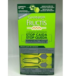 GARNIER FRUCTIS AMPOLLAS ANTICAIDA CUIDADO INTENSIVO CON AMINEXIL CONCENTRADO 12 x 6 ml STOP CAIDA