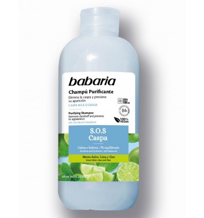BABARIA SOS CHAMPÚ PURIFICANTE ANTICASPA 500 ml