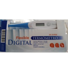 TERMÓMETRO DIGITAL FLEXIBLE LECTURA EN 1 MINUTO Y SEÑAL DE ALARMA ( incluye pila )