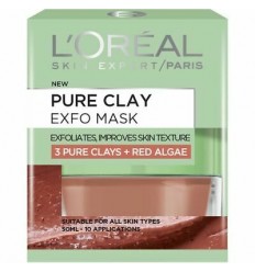 LOREAL PURE CLAY MASCARILLA FACIAL EXFOLIANTE 50ml