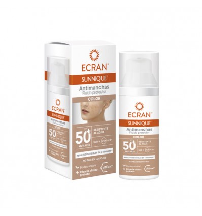 ECRAN SUNNIQUE ANTIMANCHAS COLOR SPF 50 FLUIDO PROTECTOR 50 ml