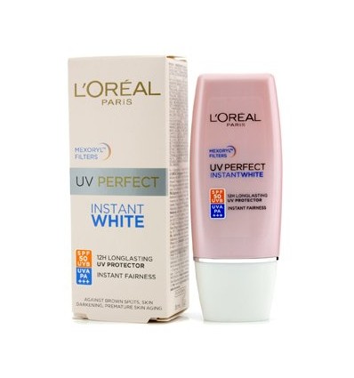 LOREAL UV PERFECT INSTANT WHITE SPF50 PROTECTOR SOLAR 30ml