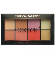 TECHNIC TROPICAL PARADISE BLUSH & HIGHLIGHT PALETA 8 tonos Ref. 28537