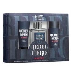 REBEL HERO WANTED estuche 3 pz