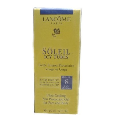 LANCOME SOLEIL ICY TUBES GEL ESCALOFRIO PORTECTOR SPF 8 ROSTRO Y CUERPO 150 ML