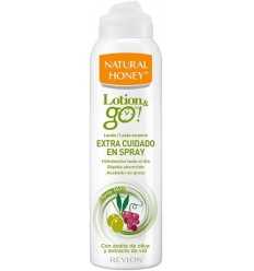 NATURAL HONEY LOTION & GO spray 200 ml EXTRA-CUIDADO con aceite de oliva y extracto de vid