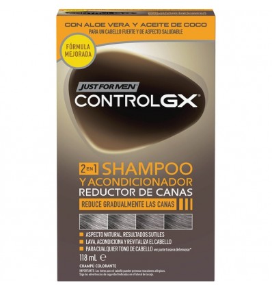 CONTROL GX CHAMPÚ Y ACONDICIONADOR REDUCTOR DE CANAS 118 ml