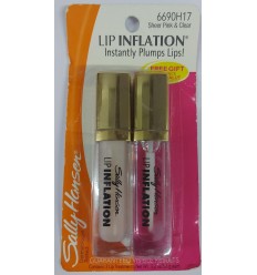 SALLY HANSEN LIP INFLATION 6690H17 SHEER PINK & CLEAR