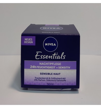 NIVEA ESSENTIALS CREMA DE NOCHE PIELES SENSIBLES 50 ml