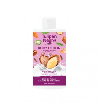 TULIPAN NEGRO BODY LOTION ELIXIR DE ARGAN & ACEITE DE ALMENDRAS 400 ML