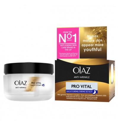 OLAZ PRO VITAL CREMA DE NOCHE ANTIARRUGAS 50 ml