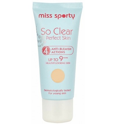 MISS SPORTY SO CLEAR PERFECT SKIN FOUNDATION 01 LIGHT 30 ML