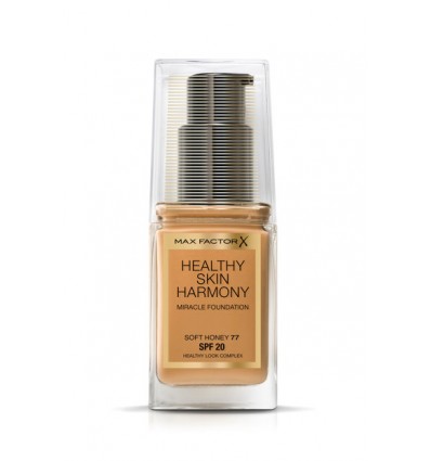 MAX FACTOR HEALTHY SKIN HARMONY FOUNDATION SPF 20 SOFT HONEY 77 30 ml