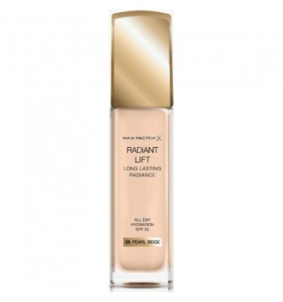 MAX FACTOR RADIANT LIFT LONG LASTING HIDRATANTE SPF30 35 PEARL BEIGE 30 ML