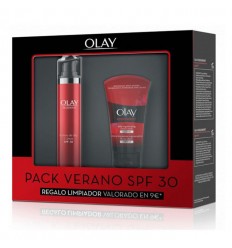 OLAY PACK VERANO SPF 30 CREMA 3 AREAS 50 ml + CREMA LIMPIADORA 150 ml OLAY PACK VERANO SPF 30 CREMA 3 AREAS 50 ml + CREMA LIMPIADORA 150 ml