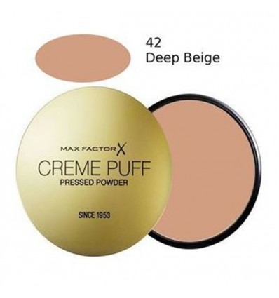 MAX FACTOR CREME PUFF PRESSED POWDER 42 DEEP BEIGE 21 g