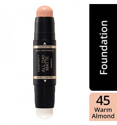 MAX FACTOR FACEFINITY ALL DAY MATTE PANSTICK 45 WARM ALMOND 6 GR + SHINE CONTROL 5 GR