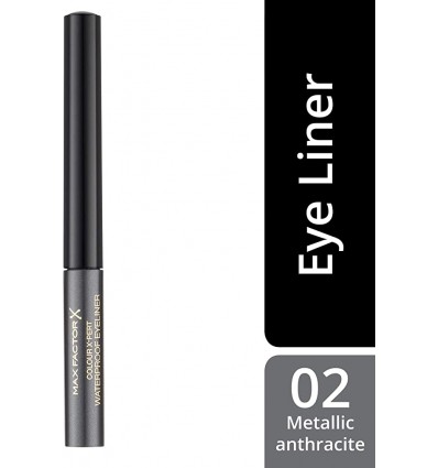 MAX FACTOR WATERPROOF EYELINER 02 METALLIC ANTHRACITE