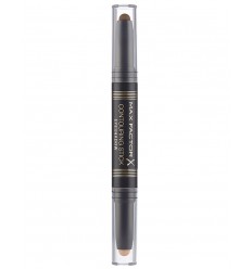 MAX FACTOR CONTOURING STICK EYESHADOW 002 AMBER BROWN & WARM TAUPE