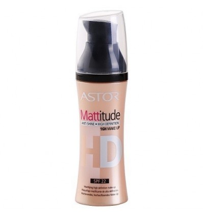 ASTOR MATTITUDE HD 16H SPF 22 MAQUILLAJE MATIFICANTE 001 IVORY 30 ML