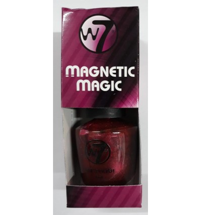 W7 MAGNETIC MAGIC RAYAS ESMALTE ROJO 15 ML