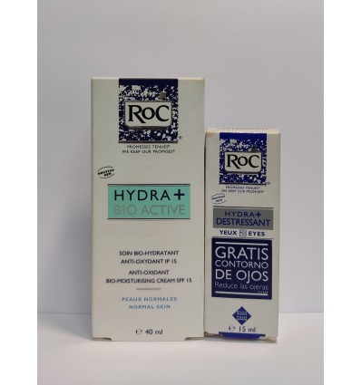 ROC HYDRA+ BIO ACTIVE CREMA 40 ml. OBSEQUIO CONTORNO DE OJOS 15 ml