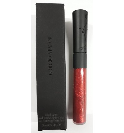 GIORGIO ARMANI BLACK GEM RED SPARKLING TOP COAT SCINTILLANT 9 ml