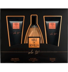 AIRE DE SEVILLA SOLO TU WOMAN EDT 150 ML + GEL 150 ML + CREMA CORPORAL 150 ML