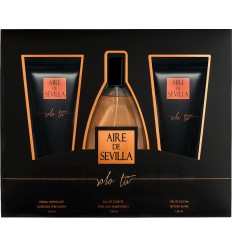 AIRE DE SEVILLA SOLO TÚ woman EDT 150 ml + GEL 150 ml + CREMA CORPORAL 150 ml