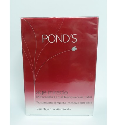 PONDS AGE MIRACLE MASCARILLA FACIAL RENOVACIÓN TOTAL CAJA DE 7uds