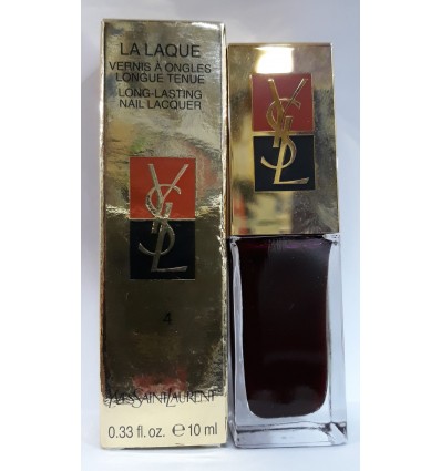 YVES SAINT LAURENT LA LAQUE 4 ROUGE NUIT 10 ML