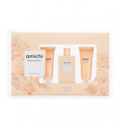 AMICHI INTENSE BOUQUET EDT 75 ML SPRAY + GEL 75 ML + BODY LOTION 75 ML