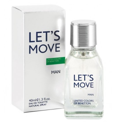 UNITED COLORS OF BENETTON LET´S MOVE MAN EDT 40 ML SPRAY
