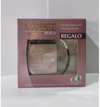 VITESSE EXCELLENT PERLA CREMA ANTI EDAD DIA 50 ml REGALO GARGANTILLA