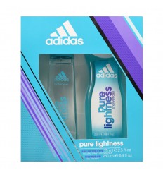 ADIDAS PURE LIGHTNESS EDT 75 ML SPRAY + GEL 250 ML ADIDAS PURE LIGHTNESS EDT 75 ML SPRAY + GEL 250 ML