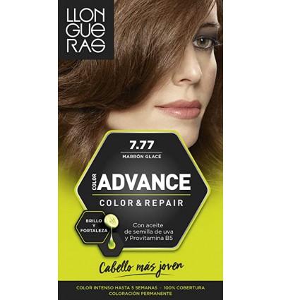 LLONGUERAS ADVANCE TINTE 7.77 MARRÓN GLACE