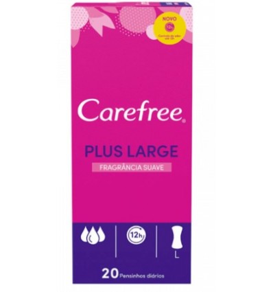 CAREFREE PLUS LARGE SALVASPLIPS 20 UNIDADES