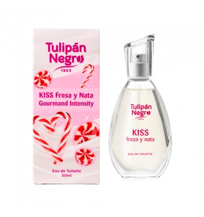 TULIPAN NEGRO KISS FRESA y NATA EDT 50 ML SRAY