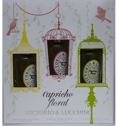 VICTORIO & LUCCHINO CAPRICHO FLORAL LOCURA DE AZAHAR 30 ML SPRAY + TENTACIÓN DE ROSAS 30 ML SPRAY + IDILIO DE MAGNOLIA 30 ML