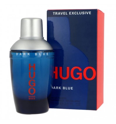 HUGO DARK BLUE TRAVEL EXCLUSIVE EDT 75 ML SPRAY