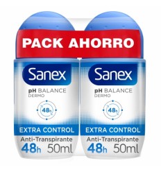SANEX EXTRA CONTROL 48H DEO ROLLON PROMO DUPLO 50 ml