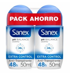 SANEX EXTRA CONTROL 48H DEO ROLLON PROMO DUPLO 50 ml