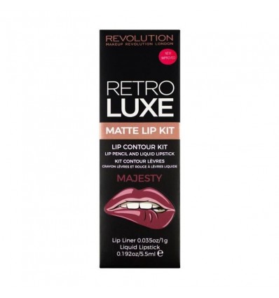 REVOLUTION RETRO LUXE MATTE LIP KIT MAJESTY