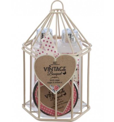 BODY COLLECTION VINTAGE BOUQUET BIRDCAGE