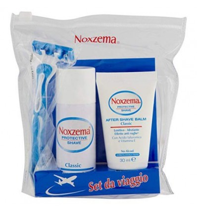 NOXZEMA AFTER SHAVE BALM CLASSIC 30 ml + SHAVING FOAM CLASSIC 50 ml + MAQUINILLA AFEITADO