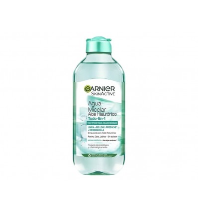 GARNIER AGUA MICELAR ALOE HIALURÓNICO TODO EN 1 400 ml